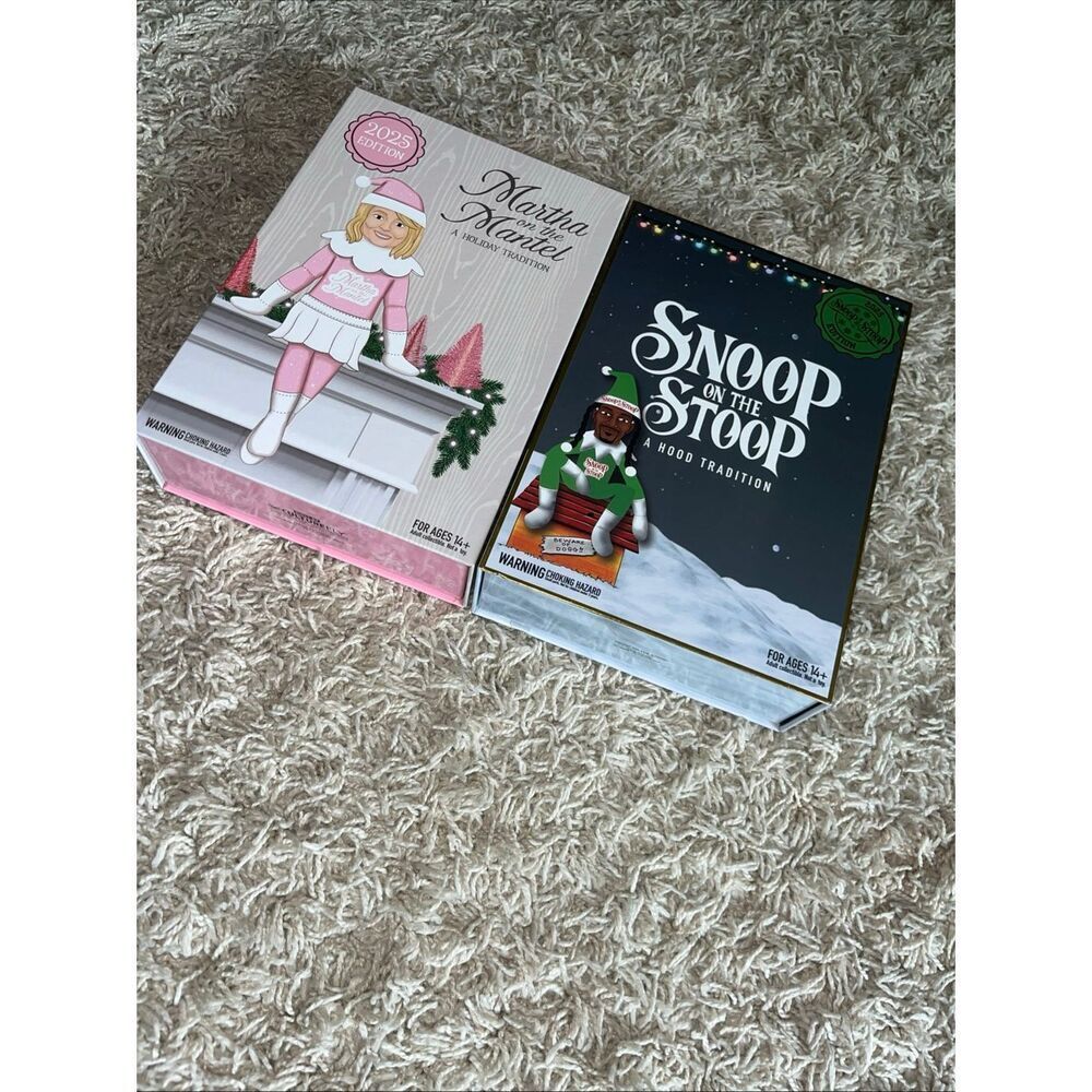 Snoop on the Stoop Snoop Dogg Martha on the Mantel Martha Stewart Elf Doll Set